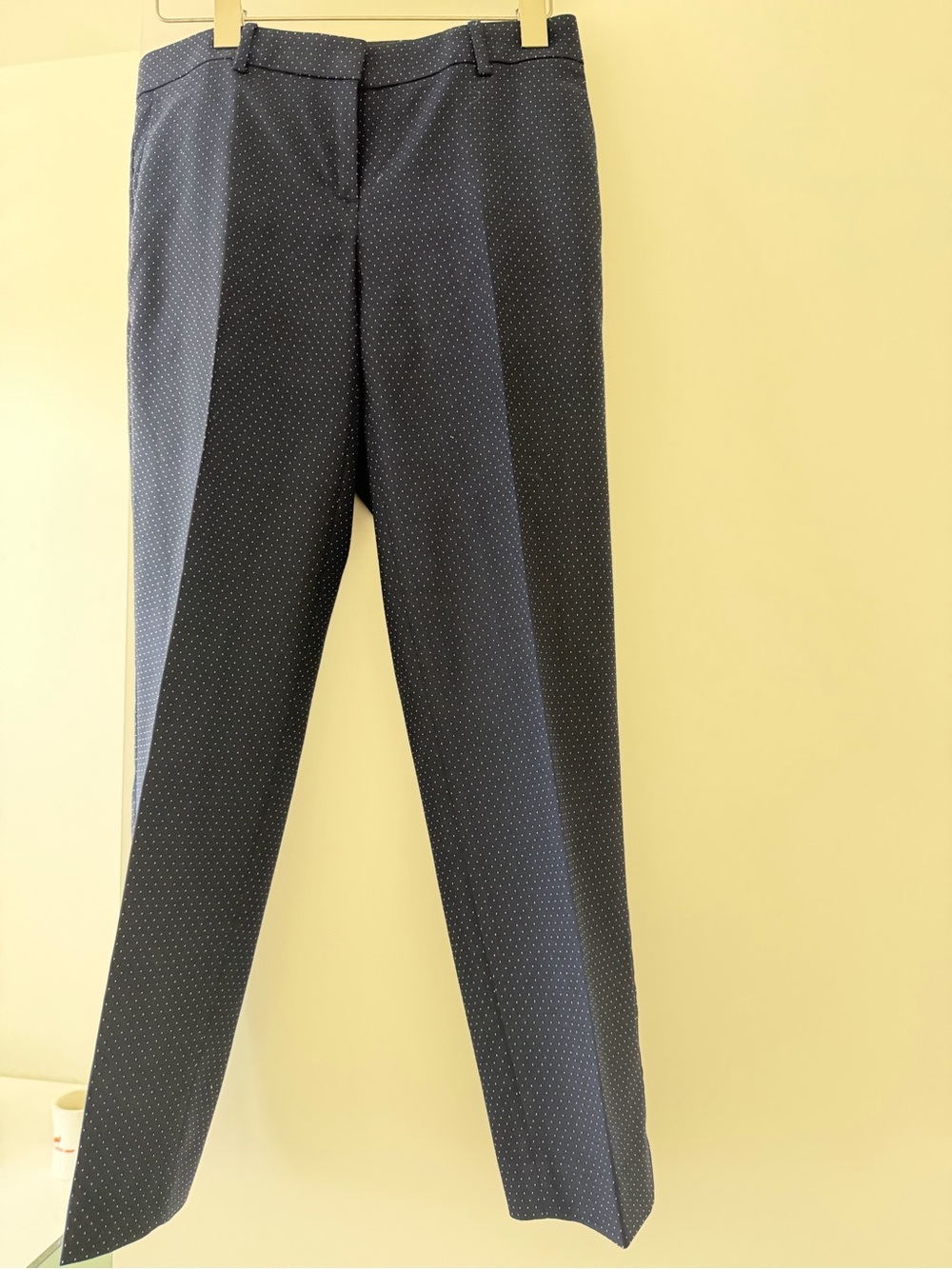 Ann Taylor Navy Microdot Pants